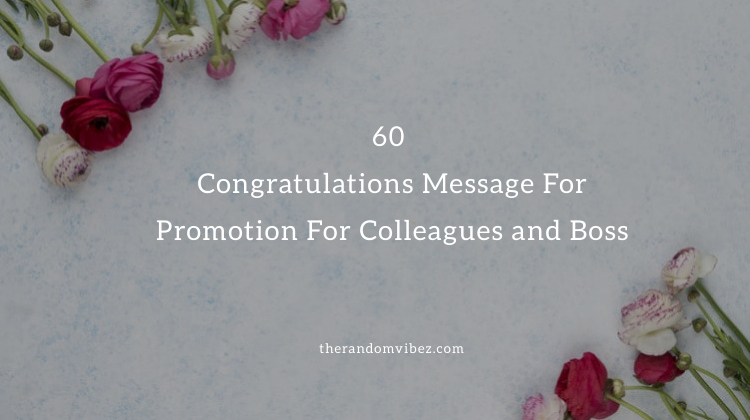 Congratulations Message For Promotion