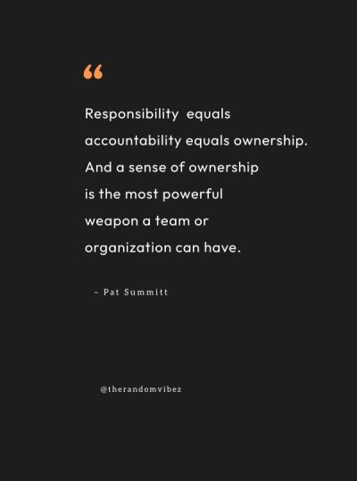 Accountability Quotes To Take Charge And Be Accountable – The Random Vibez