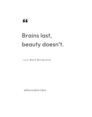 brain and beauty quotes images