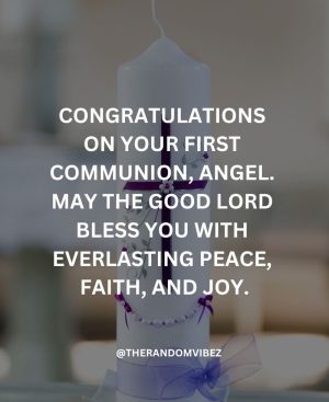 First Communion Sayings