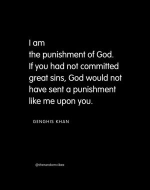 genghis khan god quote