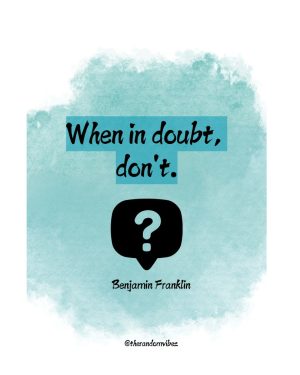 When in Doubt quote