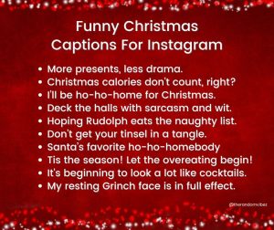 funny Christmas Instagram Captions