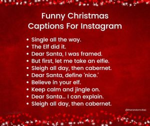 funny christmas captions