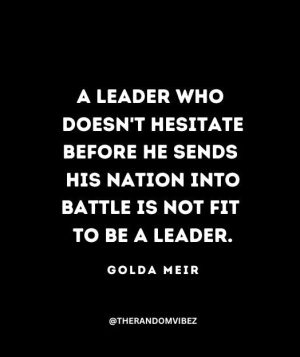 Golda Meir Quote